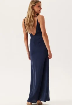 Waterfall Mermaid Satin Gown