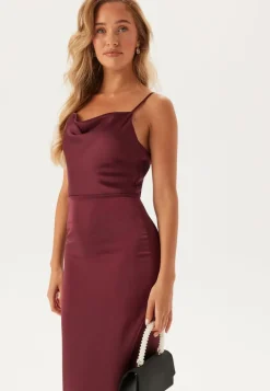 Waterfall Satin Gown